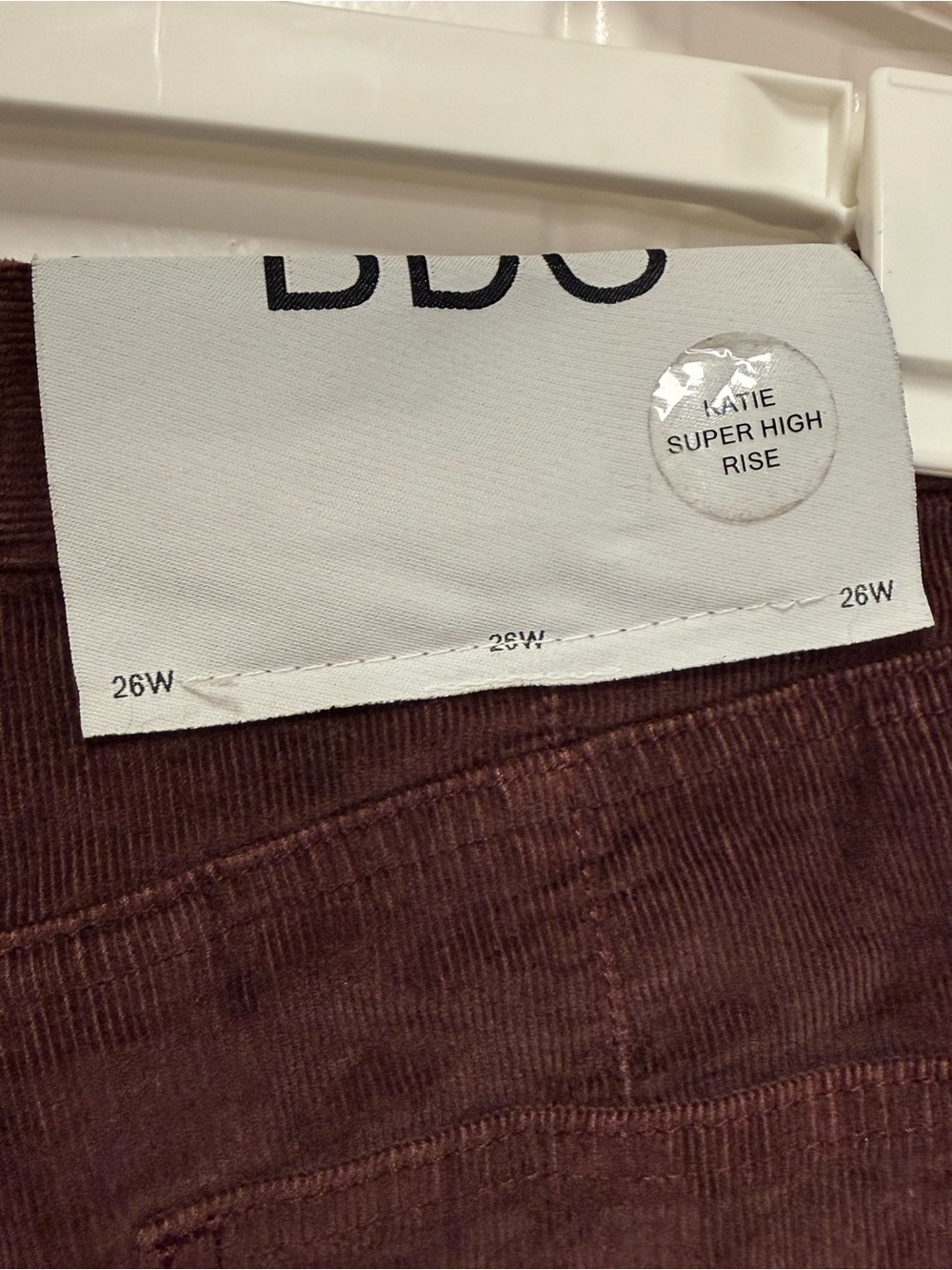 BDG Katie Corduroy Shorts 26 Burgundy High Rise 70s Vintage Retro Fall - Picture 4 of 6